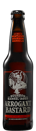 Bourbon Barrel-Aged Arrogant Bastard bottle