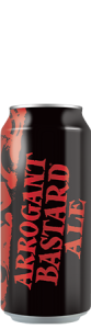 Arrogant Bastard Ale can